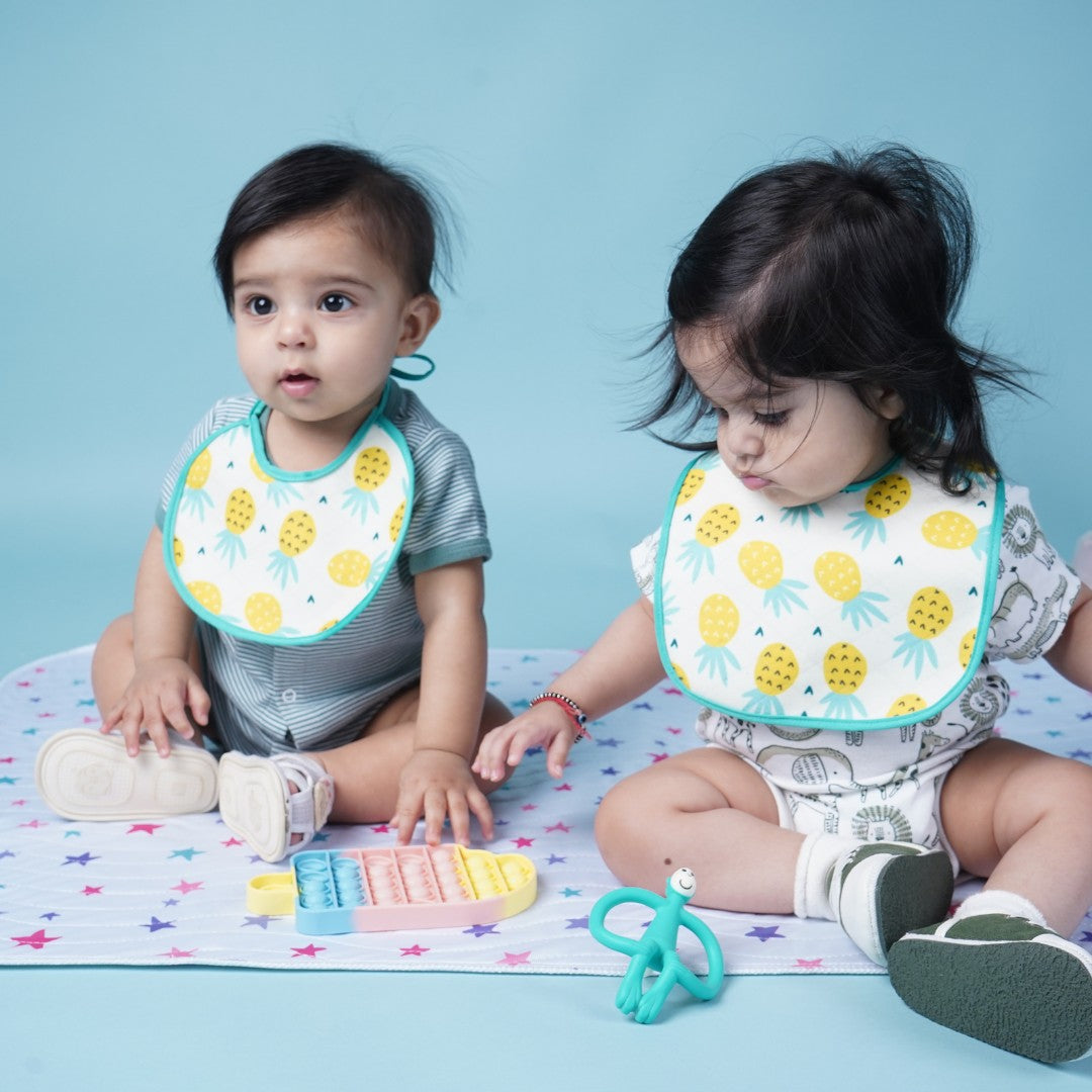 Eco-Friendly Pineapple Print Baby Bibs: Sustainable Choices for Modern Parents
