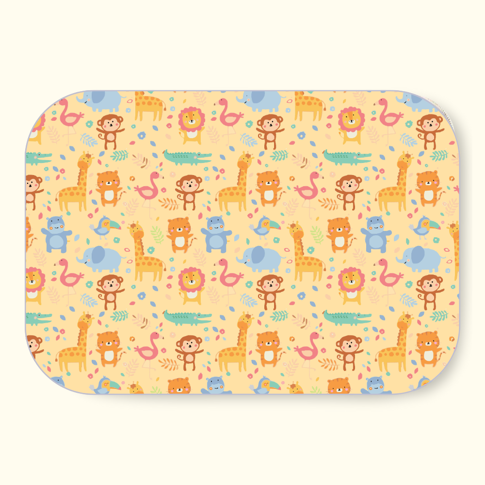 Animal Print Baby Crib Sheet