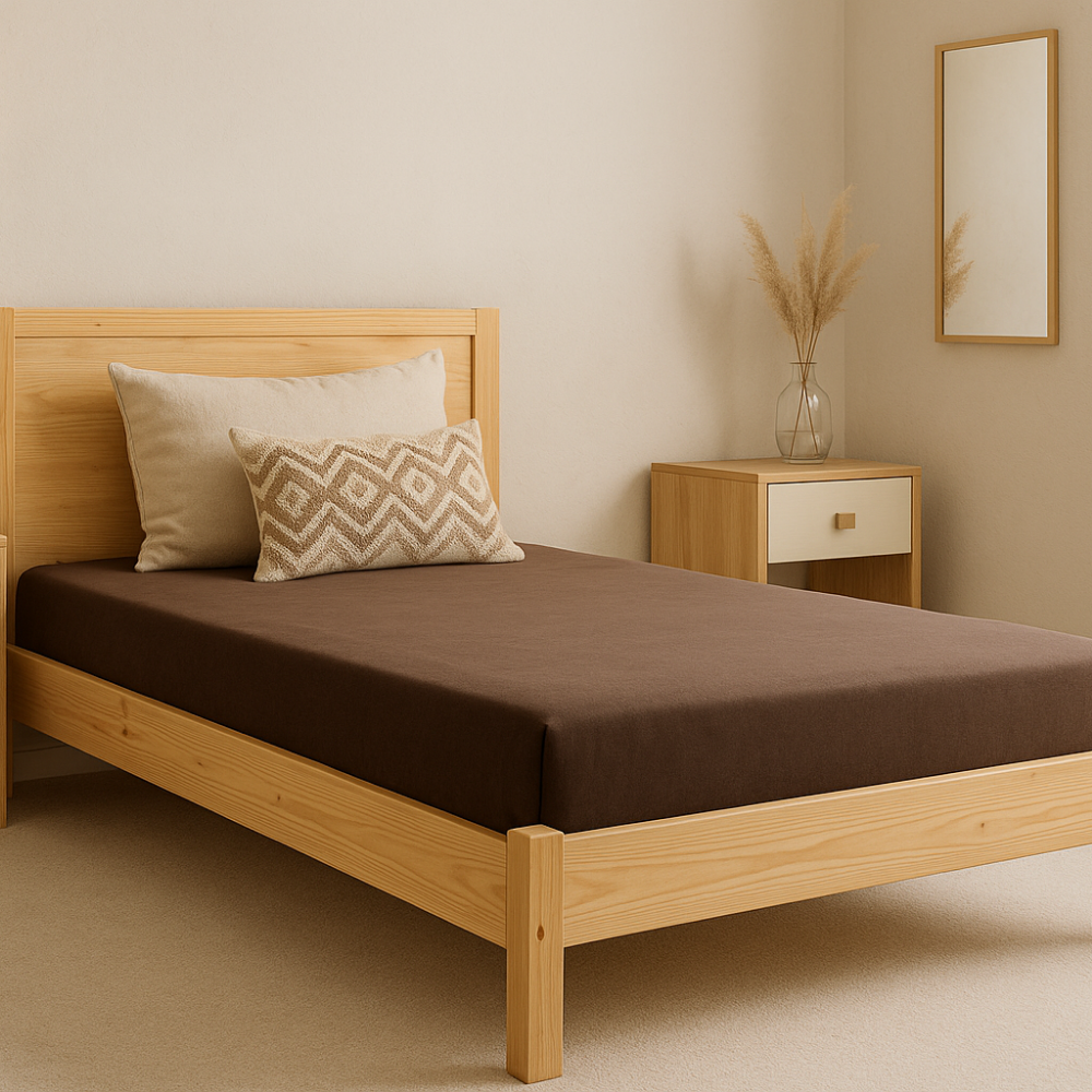 Lycra Camel Single Bed Waterproof Mattress Protector
