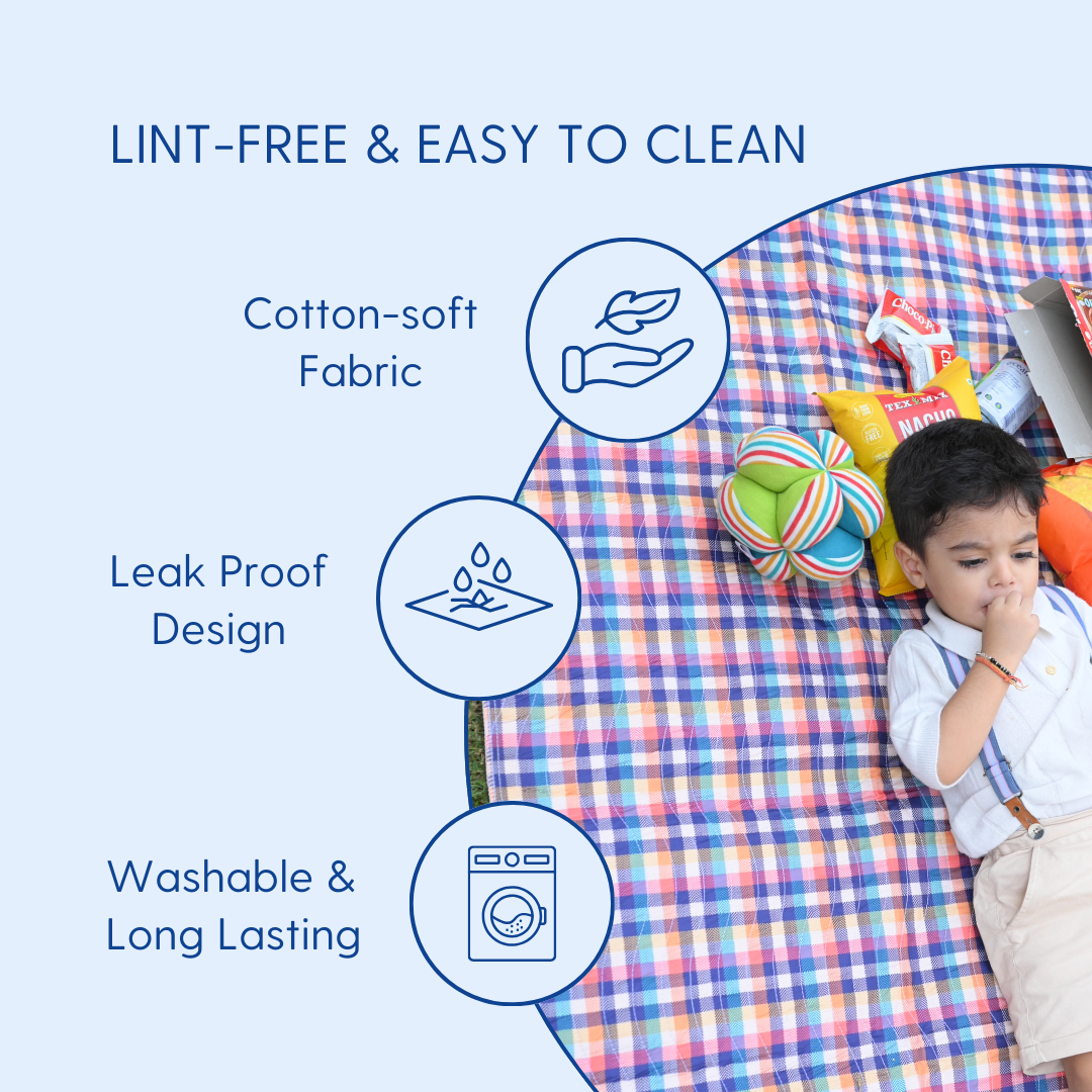 Check Print Picnic Mat