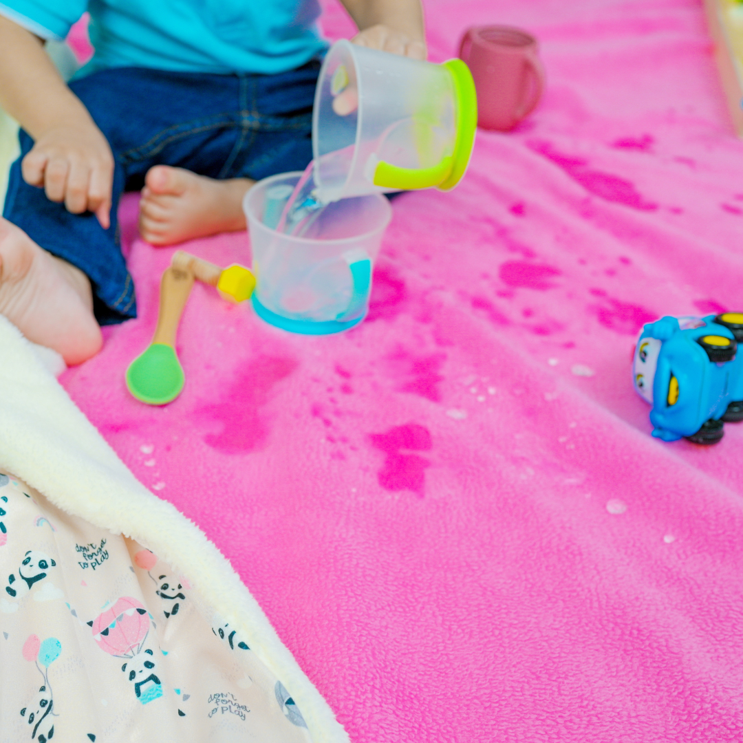 Light Green + Rani Pink Dry Sheet (Pack of 2)