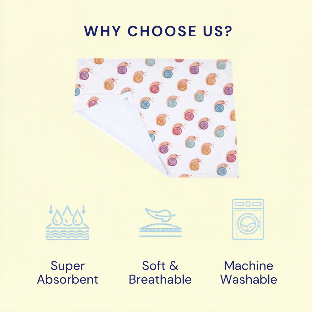 Snail Print Crib Sheet