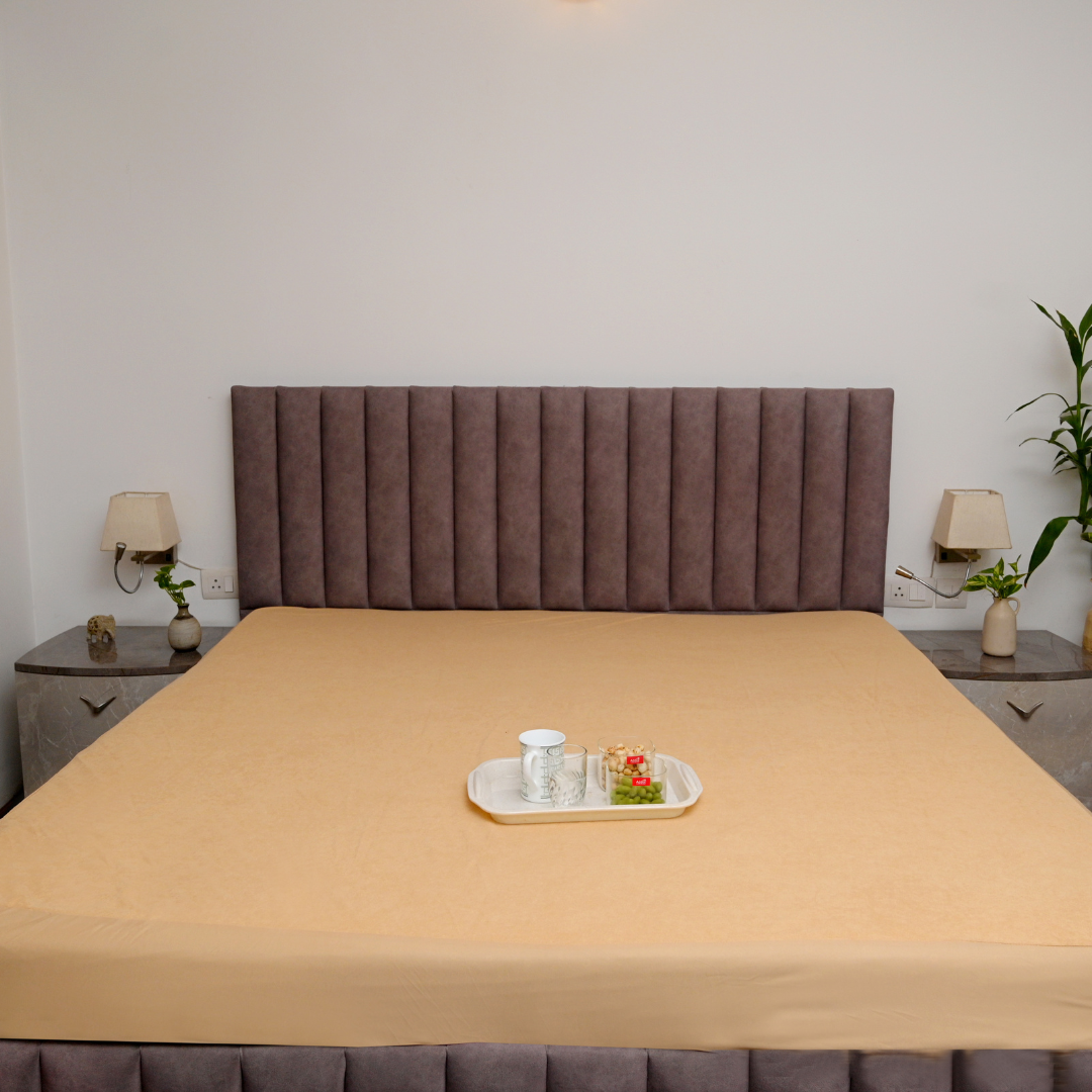 Camel Lycra Mattress Protector