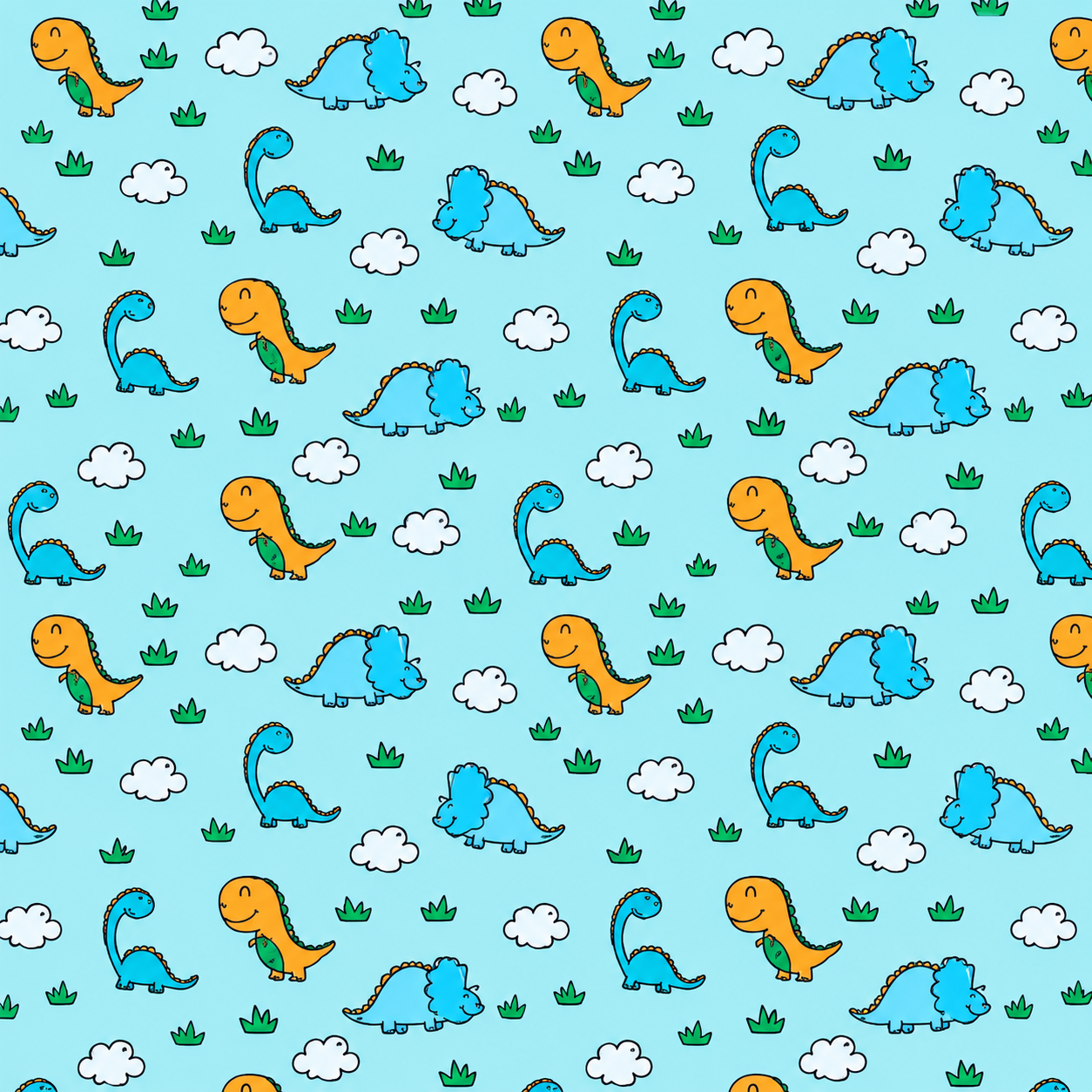 Dinosaur Print Premium Matty