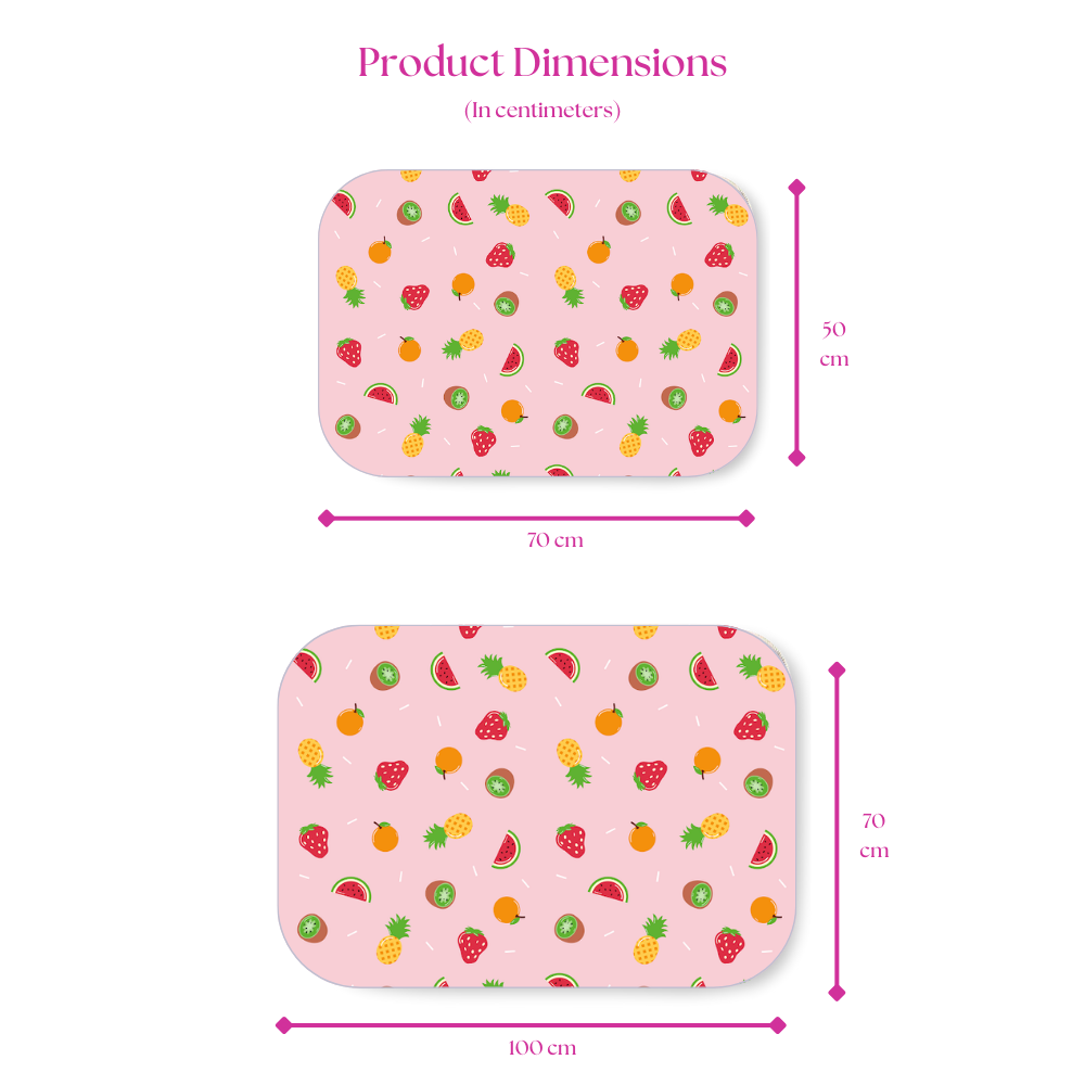 Fruit Print Matty Product Dimension