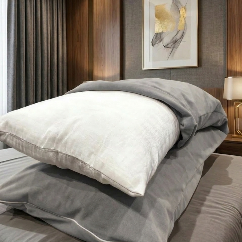 Grey Pillow Protector (Pack Of 2)