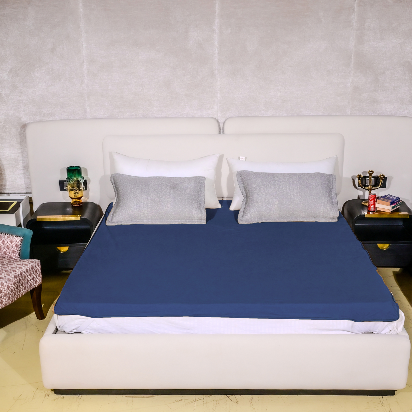 Terry Elastic White Waterproof Mattress Protector