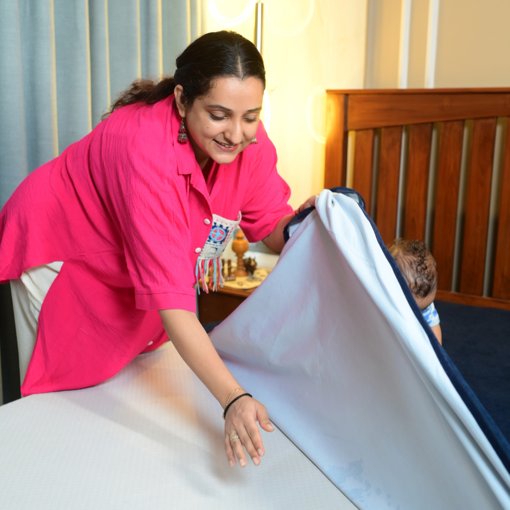 Terry Elastic Camel Mattress Protector