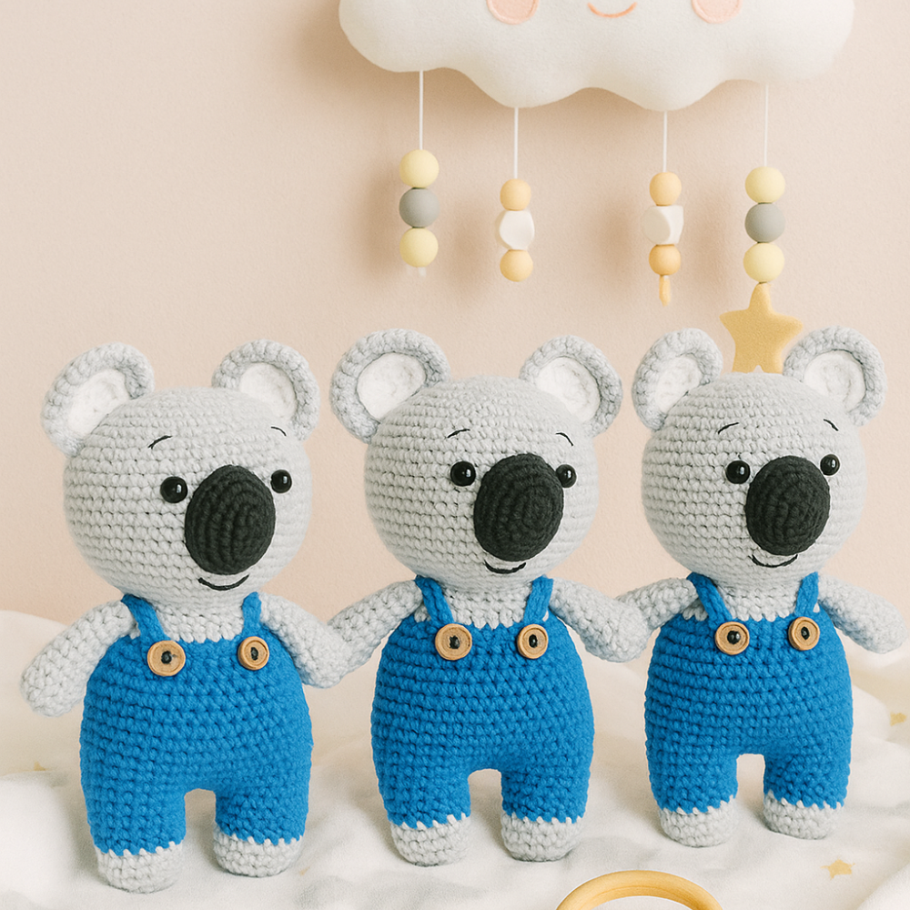 Handmade Crochet Koala Plush Toy