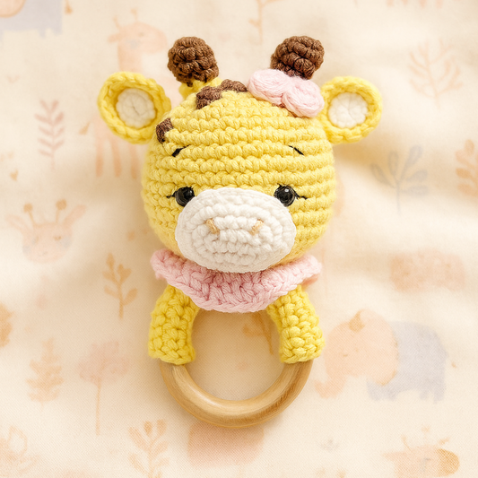 Giraffe Crochet Rattle
