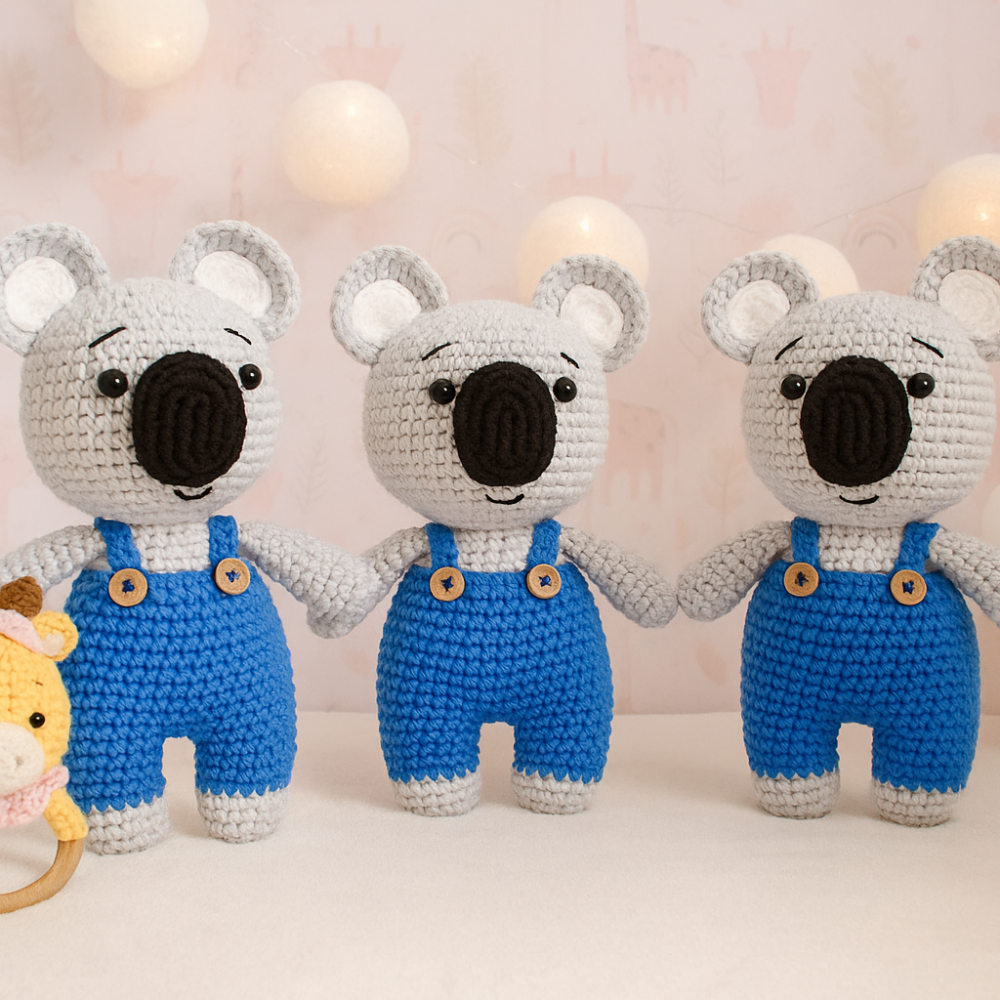 Handmade Crochet Koala Plush Toy