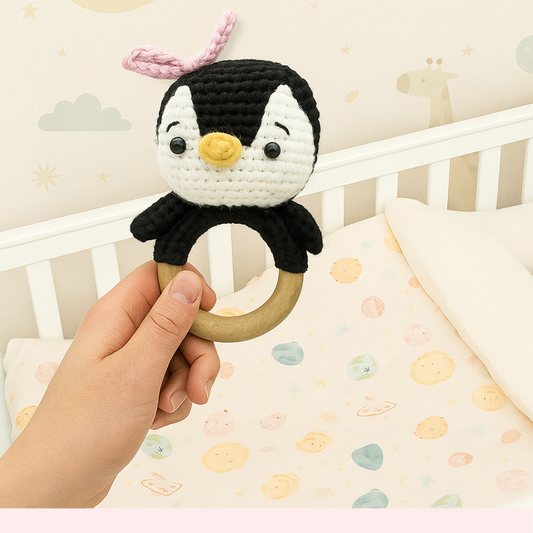 Penguin Crochet Rattle