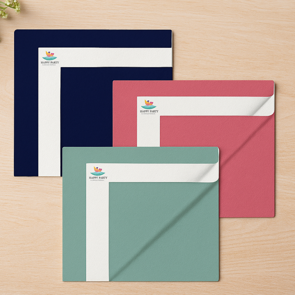 Royal Blue + Sea Blue + Pink Dry Sheet (Pack of 3)
