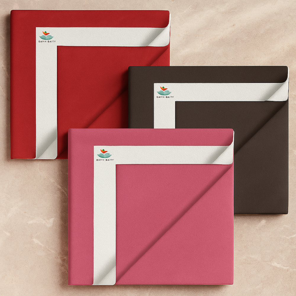 Salmon Rose + Pink + Grey Dry Sheet (Pack of 3)