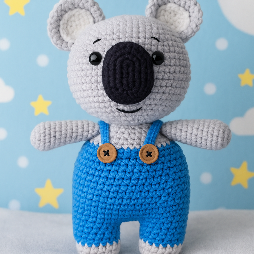 Handmade Crochet Koala Plush Toy