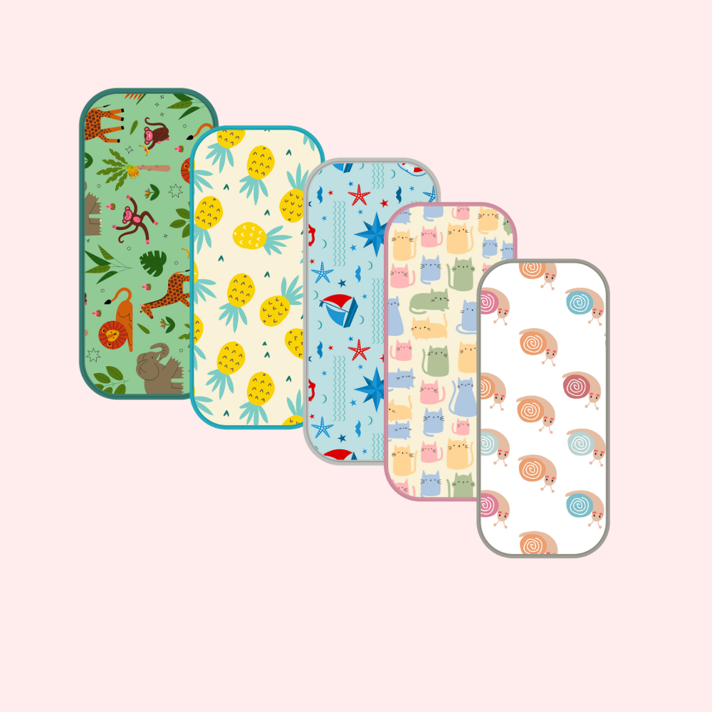 Happy Matty Small Baby Burp Sheet (Pack of 5)