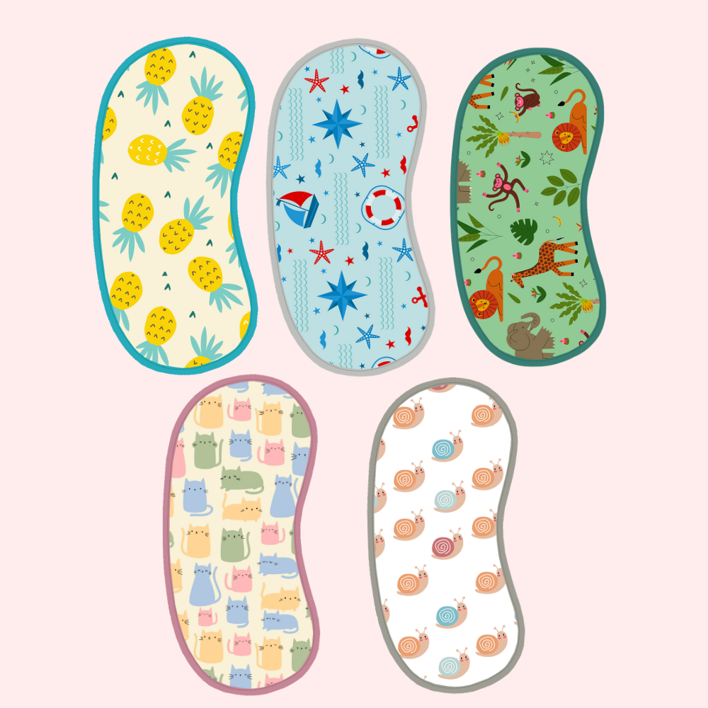 Happy Matty Small Baby Burp Sheet (Pack of 5)