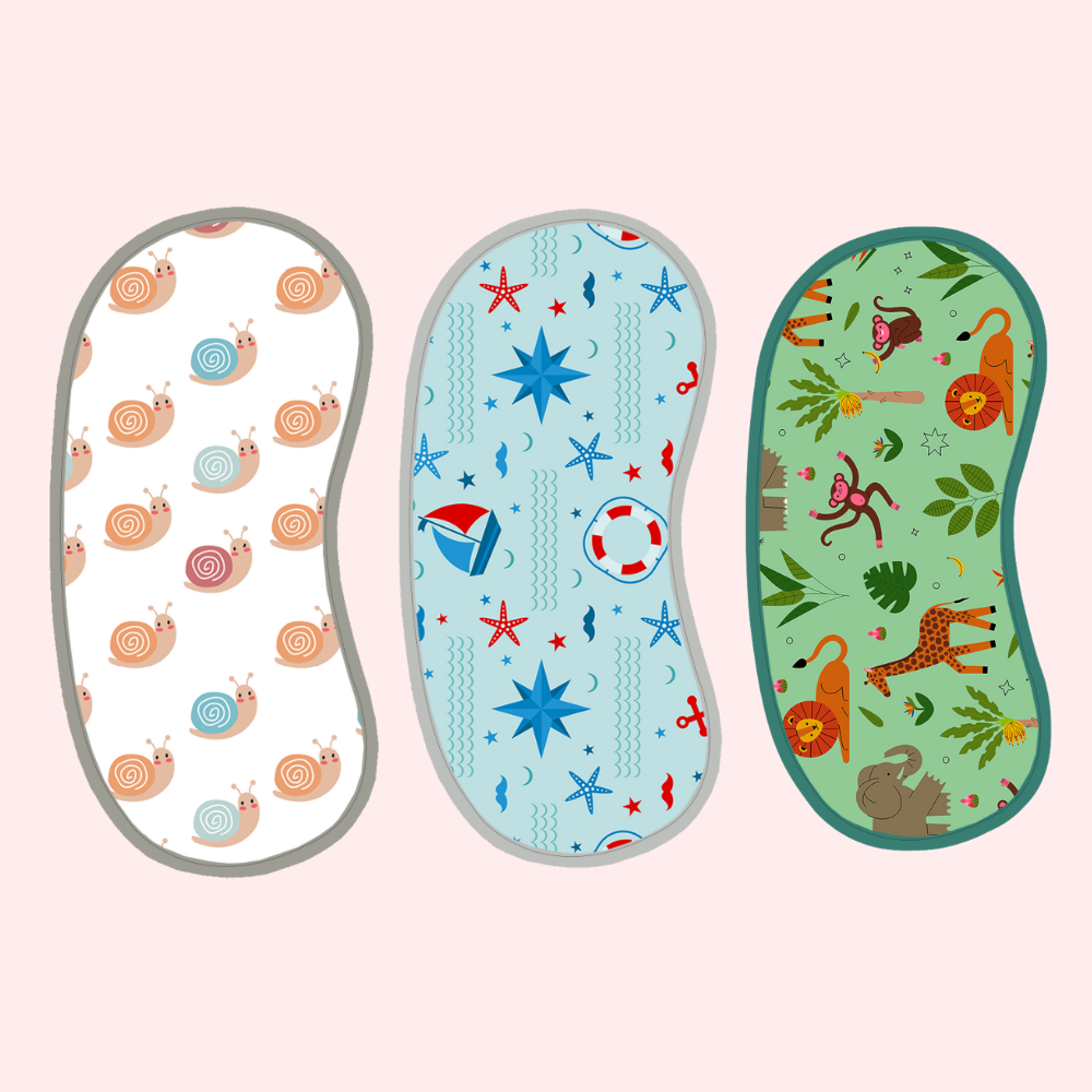 Happy Matty New Baby Burp Sheet ( Pack Of 3)