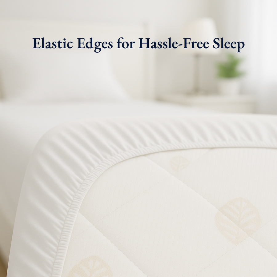 Waterproof White Crib Mattress Protector Sheet