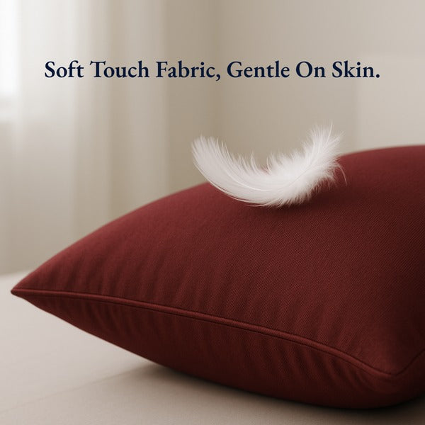 Maroon Waterproof Pillow Protectors