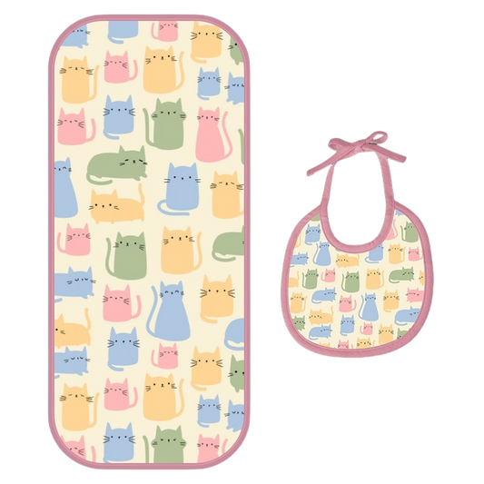 How Cat Print Baby Bibs Add a Tropical Touch to Mealtime