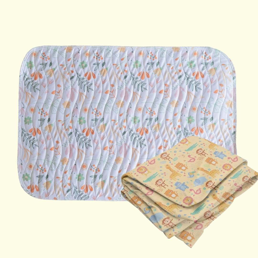 Leaves Print Premium Matty & Animal Crib Sheet Combos for Stylish Nurseries