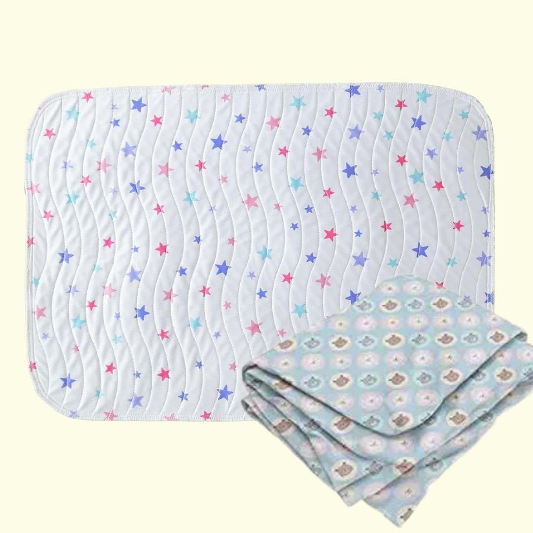 Star Print Matty and Teddy Crib Combo Kids Adore