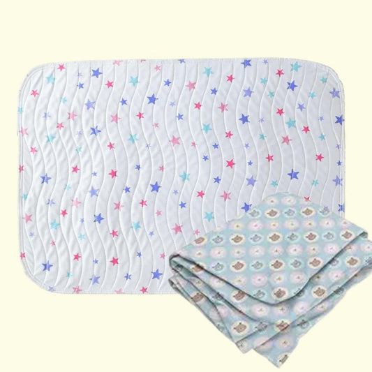 Star Print Matty and Teddy Crib Combo Kids Adore