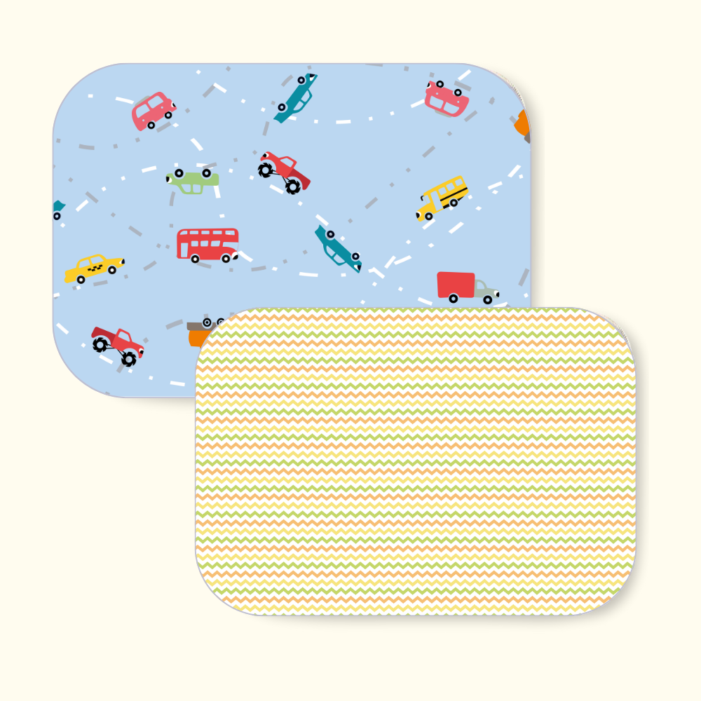 Car & Zig-Zag Print Premium Matty Combos for Active Little Ones
