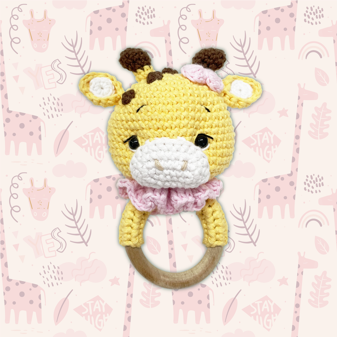 Giraffe Crochet Rattles That Bring Joy and Entertainment to Tiny Hands
