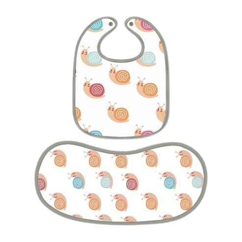 How Snail Print Baby Bibs and Burp Sheet Add a Playful Touch to Your Baby’s Mealtime