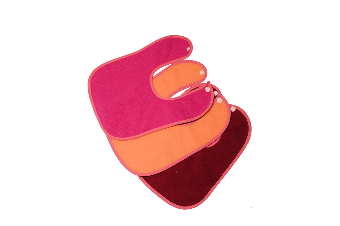 Rani Pink + Peach + Maroon Bibs That Combine Style and Function