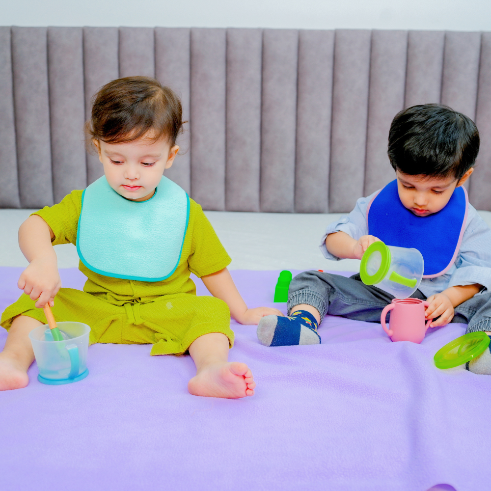 Top Reasons Parents Love This Royal Blue + Firoza + Dark Blue - Absorbent Bibs Combo