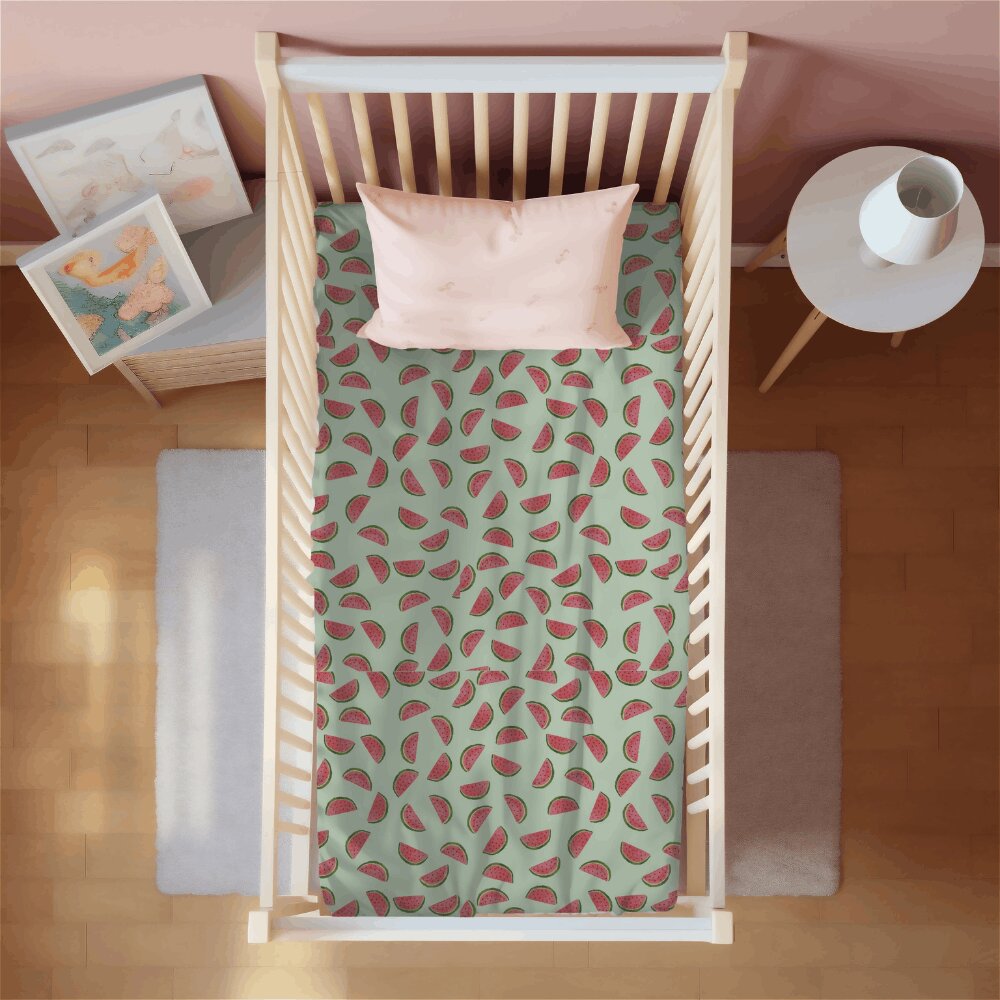 How to Pair a Fruit Crib Sheet with Nursery Decor