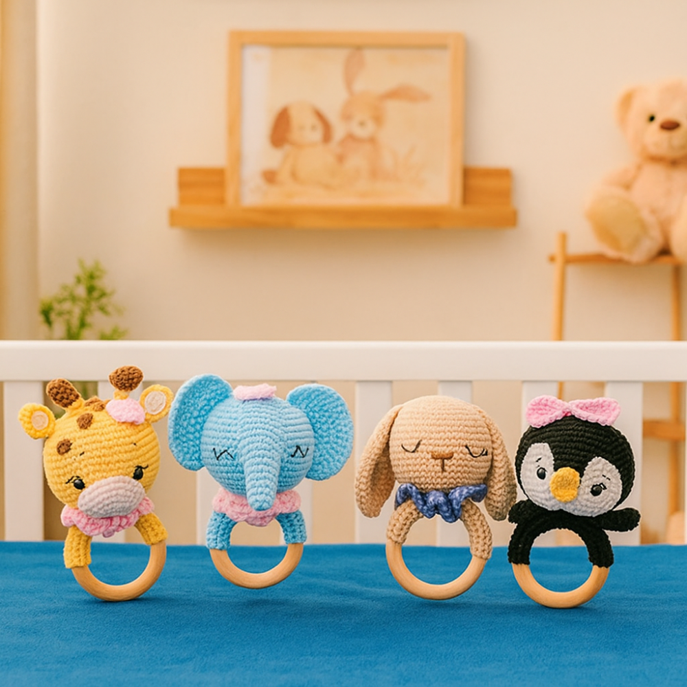Matching Crochet Rattles with Baby Sets – Happy Matty