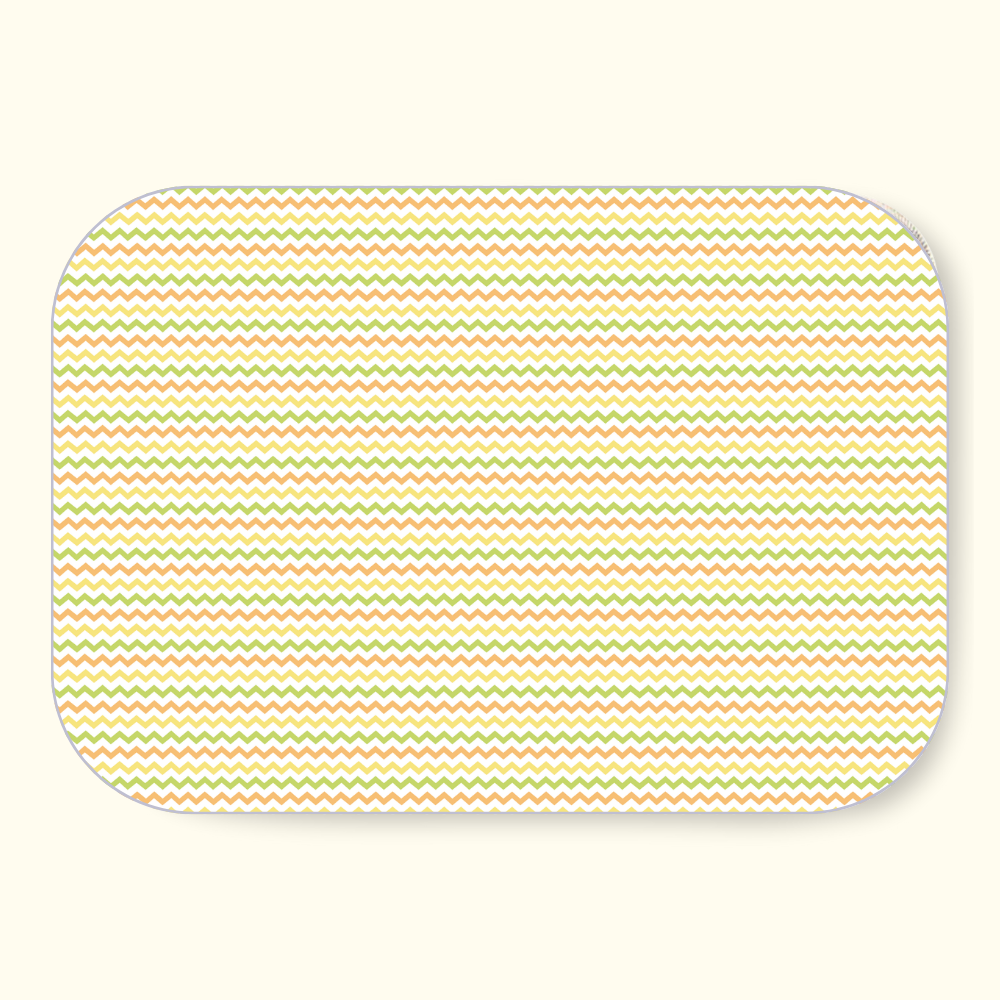 The Perfect Gift:Zigzag Print Premium Matty & Teddy Crib Sheet Combo