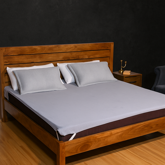 Terry Elastic Grey Waterproof Mattress Protector