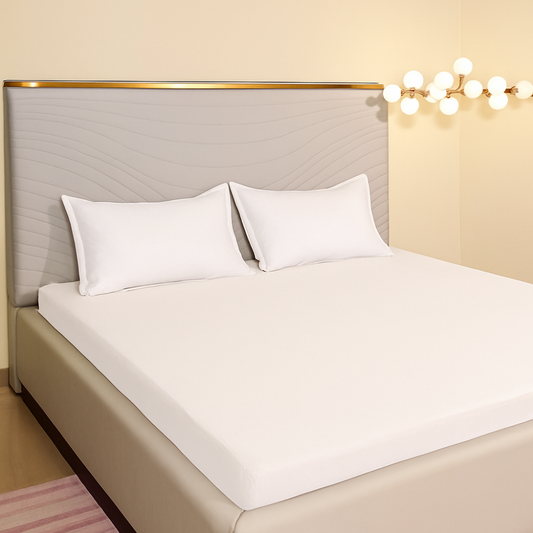 Terry White Waterproof Mattress  Protector