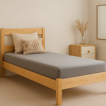 Lycra White Single Bed Waterproof Mattress Protector