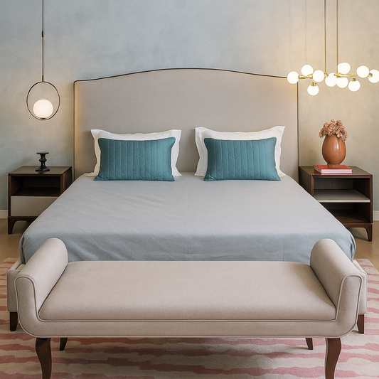Lycra Grey Waterproof Mattress Protector