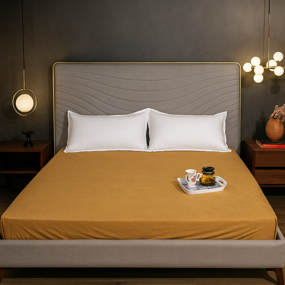 Terry Camel Waterproof Mattress  Protector