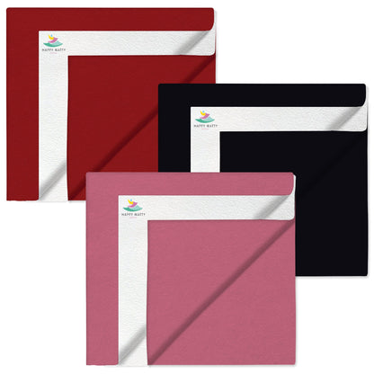 Salmon Rose + Royal Blue + Grey Dry Sheet (Pack of 3)