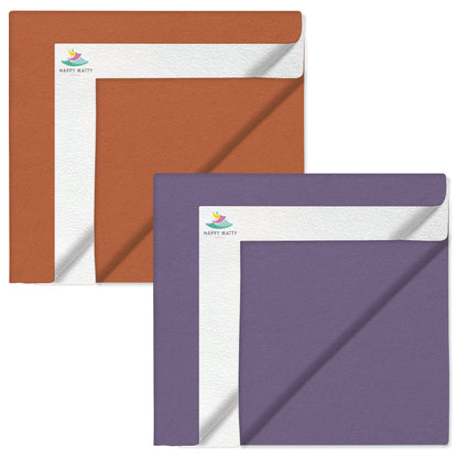 Peach + Voilet Dry Sheet (Pack of 2)