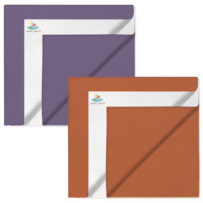 Voilet + Peach Dry Sheet (Pack of 2)