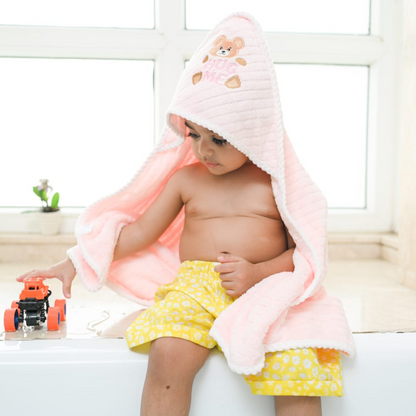 Baby Pink Hug Me Hooded Towel