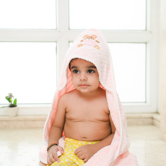 Baby Pink Hug Me Hooded Towel