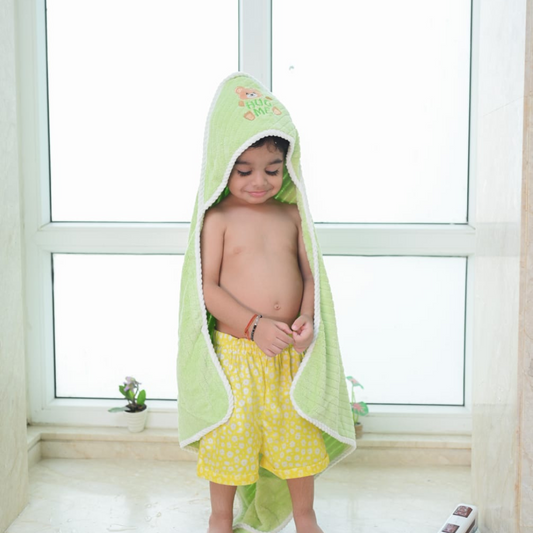 Light Green Hug Me Hooded Towel