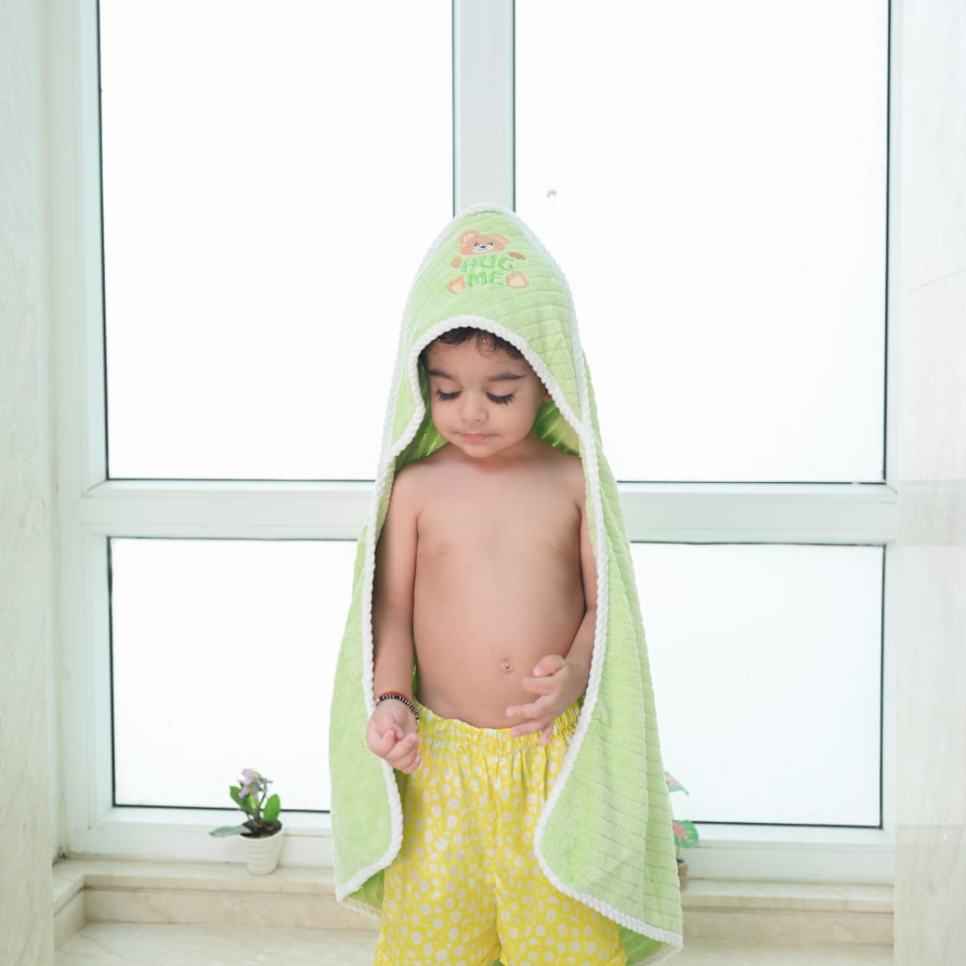 Light Green Hug Me Hooded Towel