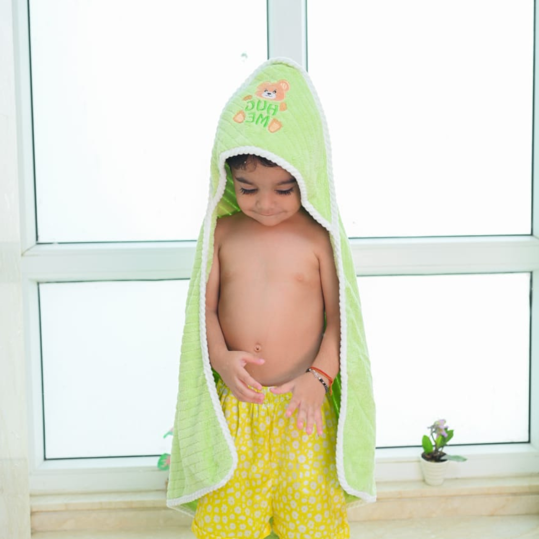 Light Green Hug Me Hooded Towel