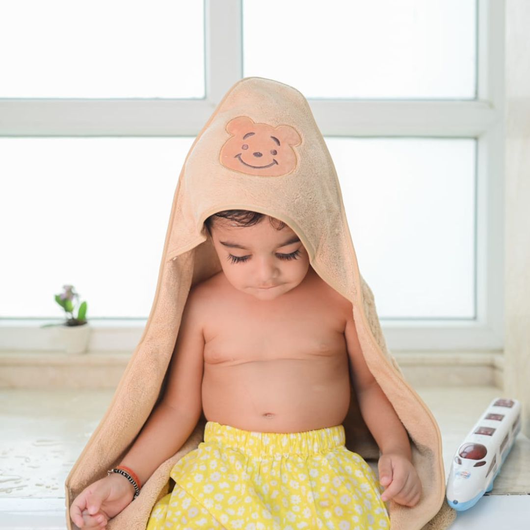 Brown Teddy Hooded Towel